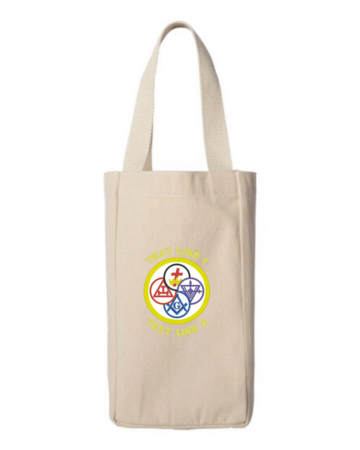 York Rite Two Bottle Wine Tote (image for) York Rite Two Bottle Wine Tote